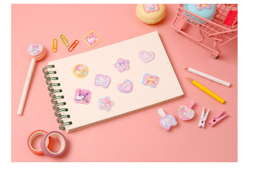 50pcs Bling Bling Sanrio Characters 3D Sticker Maker DX Hello Kitty, My Melody