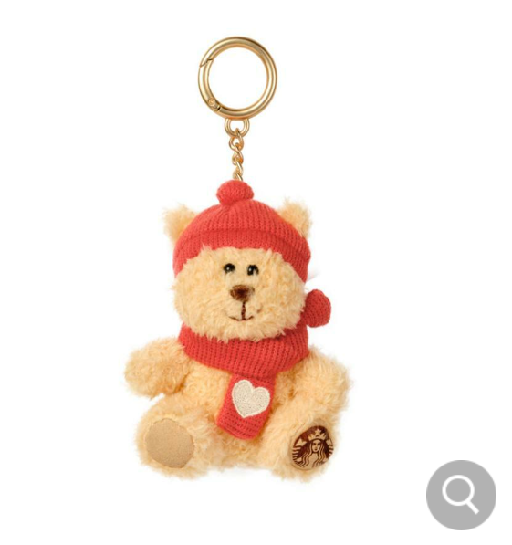 Starbucks Korea 2024 Holiday Delight Bearista Keychain set
