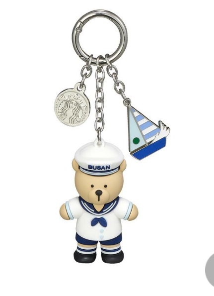 Starbucks Korea 2024 * Annyeong Busan Bearista Keychain