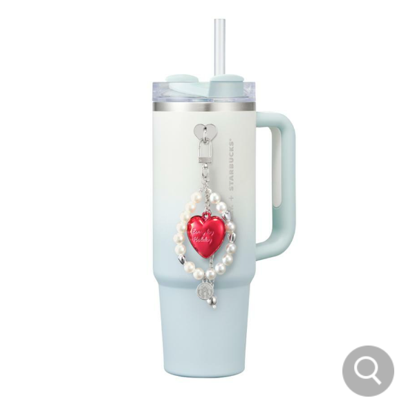 Starbucks Korea 2024 HolidayFriends bubble heart deco chain holiday friends