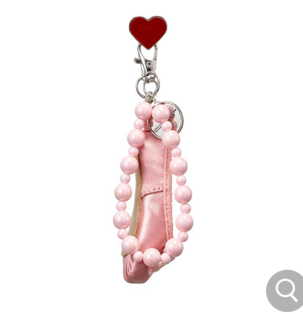 Starbucks Korea 2024 * Pink Shoe Deco Chain Keychain