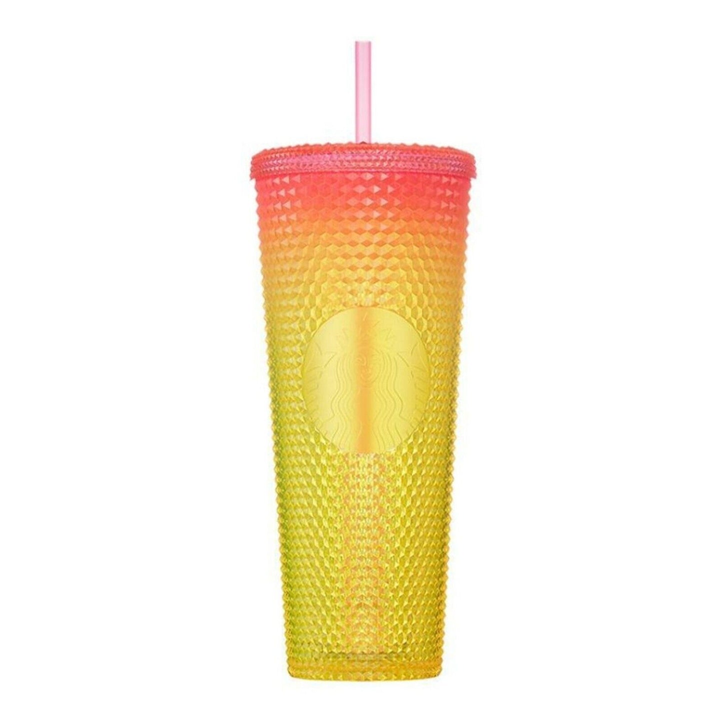 Starbucks 2022 Korea Limited* 22 Summer Stud Pink Yellow Cold Cup 710 ml coldcup