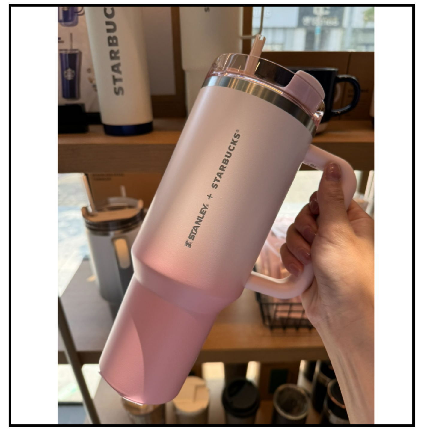 Starbucks Korea 2024 * SS Stanley Pink Quencher Tumbler 1183ml