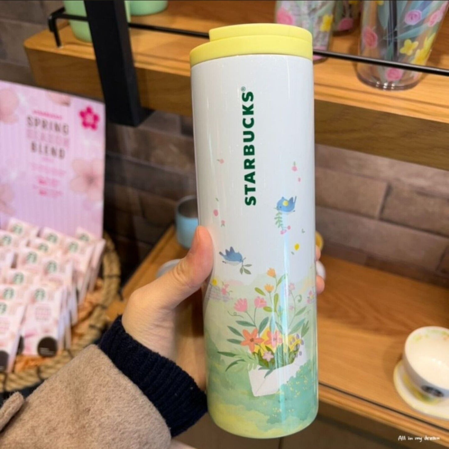 Starbucks Korea Tumbler 2022 Limited * 22 SS Flower Garden Troy Tumbler 473 ml