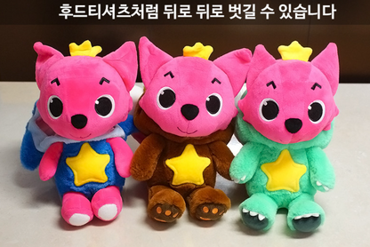[ 3 Type *] Pinkfong Wonder Plush Doll Shark Dino Bear 30cm Animation Korea
