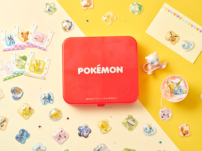 Pokemon Characters 3D Sticker Maker + Refill Set Pikachu Eevee Bulbasaur