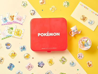 Pokemon Characters 3D Sticker Maker + Refill Set Pikachu Eevee Bulbasaur
