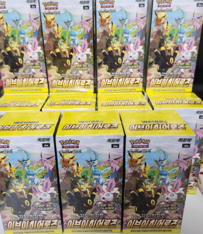 Pokemon Card Game Sword & Shield Eevee Heroes Booster Box 30Pack Korean Version