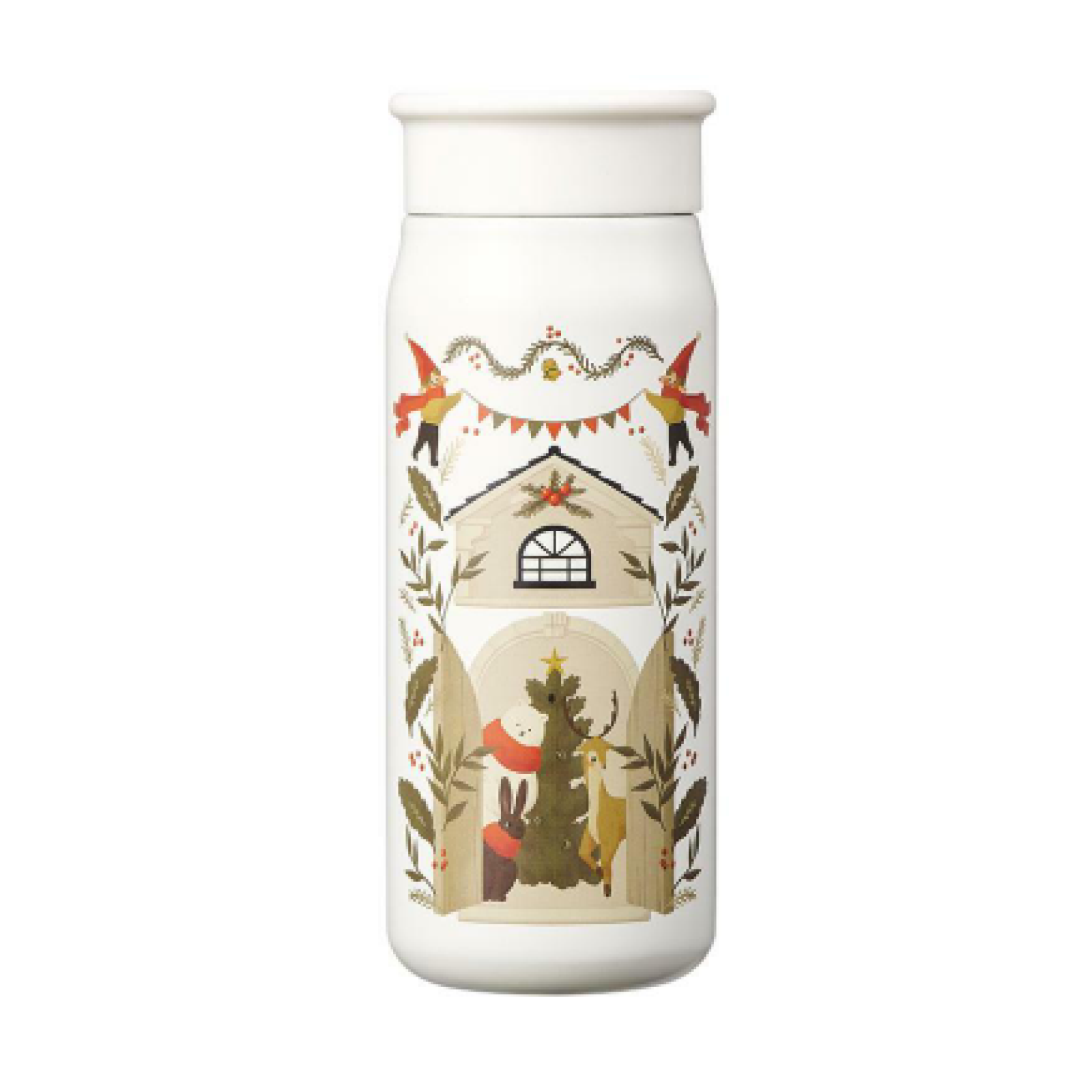 STARBUCKS KOREA 2023 * Christmas SS Holiday Santa Friends Fancy tumbler 355ml