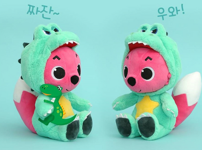 Pinkfong Wonder star Plush Doll Dino Pinkfong 30cm TV Character Korean Toy
