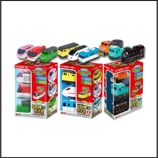 TITIPO AND FRIENDS mini train pull back gear toy 3 Type Version 1, 2, 3