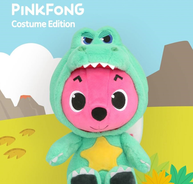 [ 3 Type *] Pinkfong Wonder Plush Doll Shark Dino Bear 30cm Animation Korea