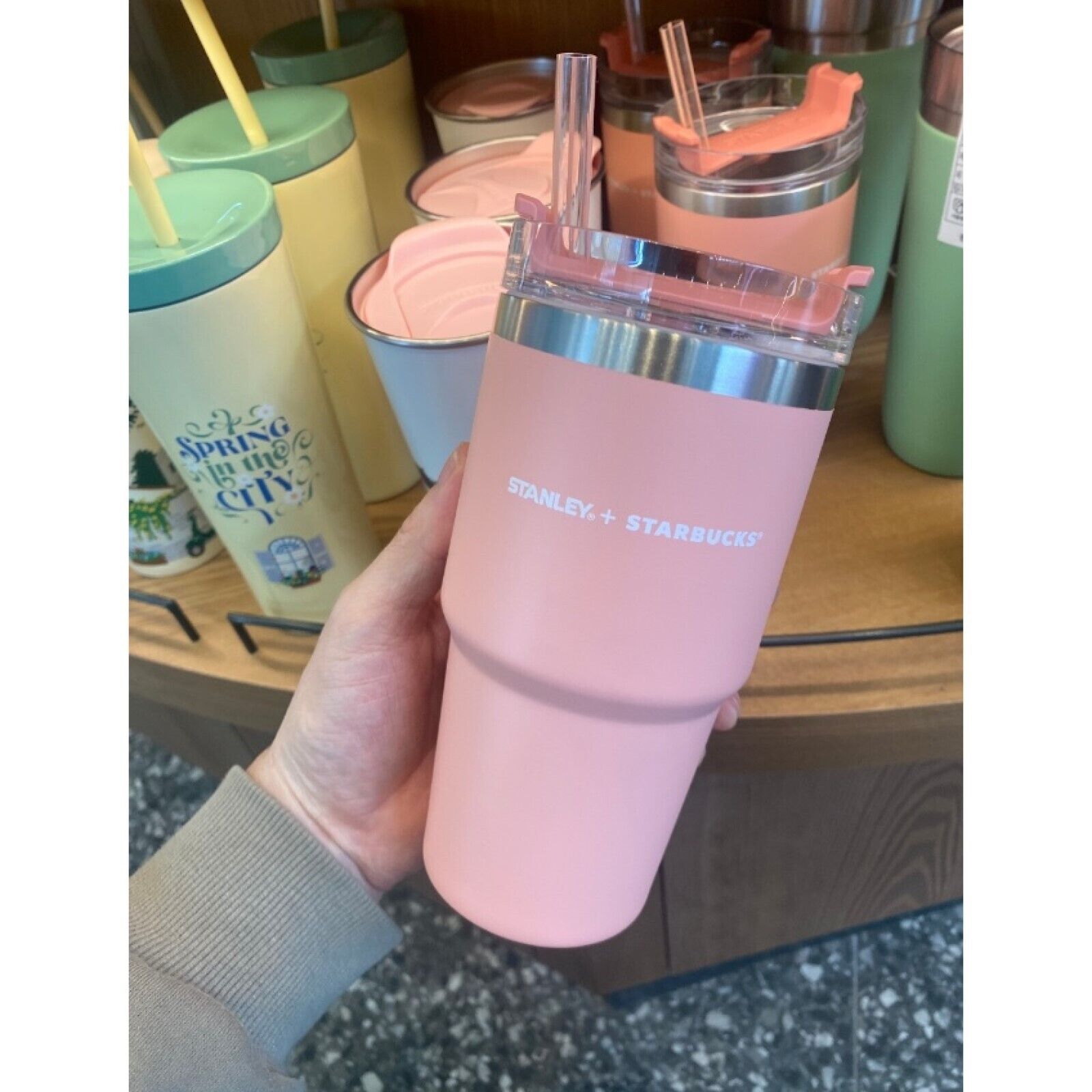 Starbucks 2023 Korea Limited* 23 SS Spring Stanley Quencher Tumbler 591ml