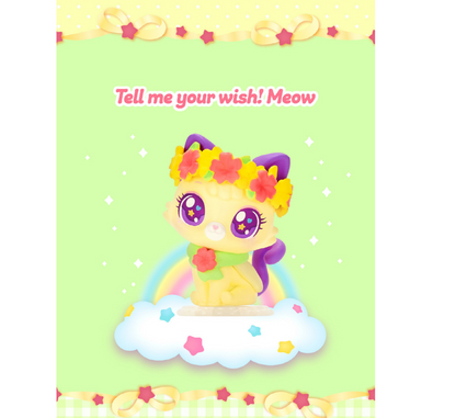 WishCat Figure ALOHAMEOW Korean Animation Wish Cat Toy 2024 New