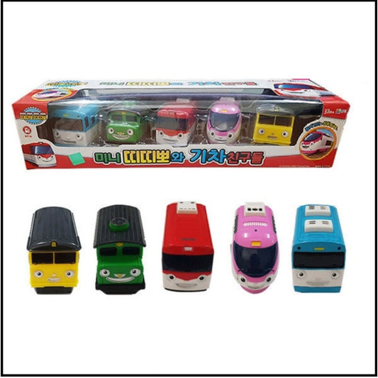 Titipo and Friends The Little Train Pull Back Mini Trains 5pcs Set