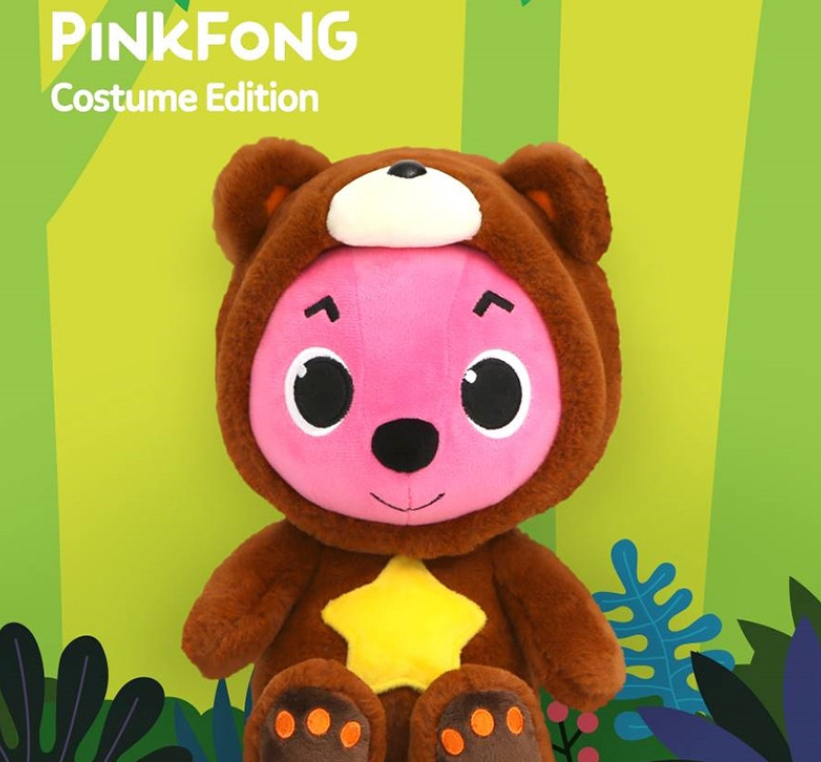 [ 3 Type *] Pinkfong Wonder Plush Doll Shark Dino Bear 30cm Animation Korea