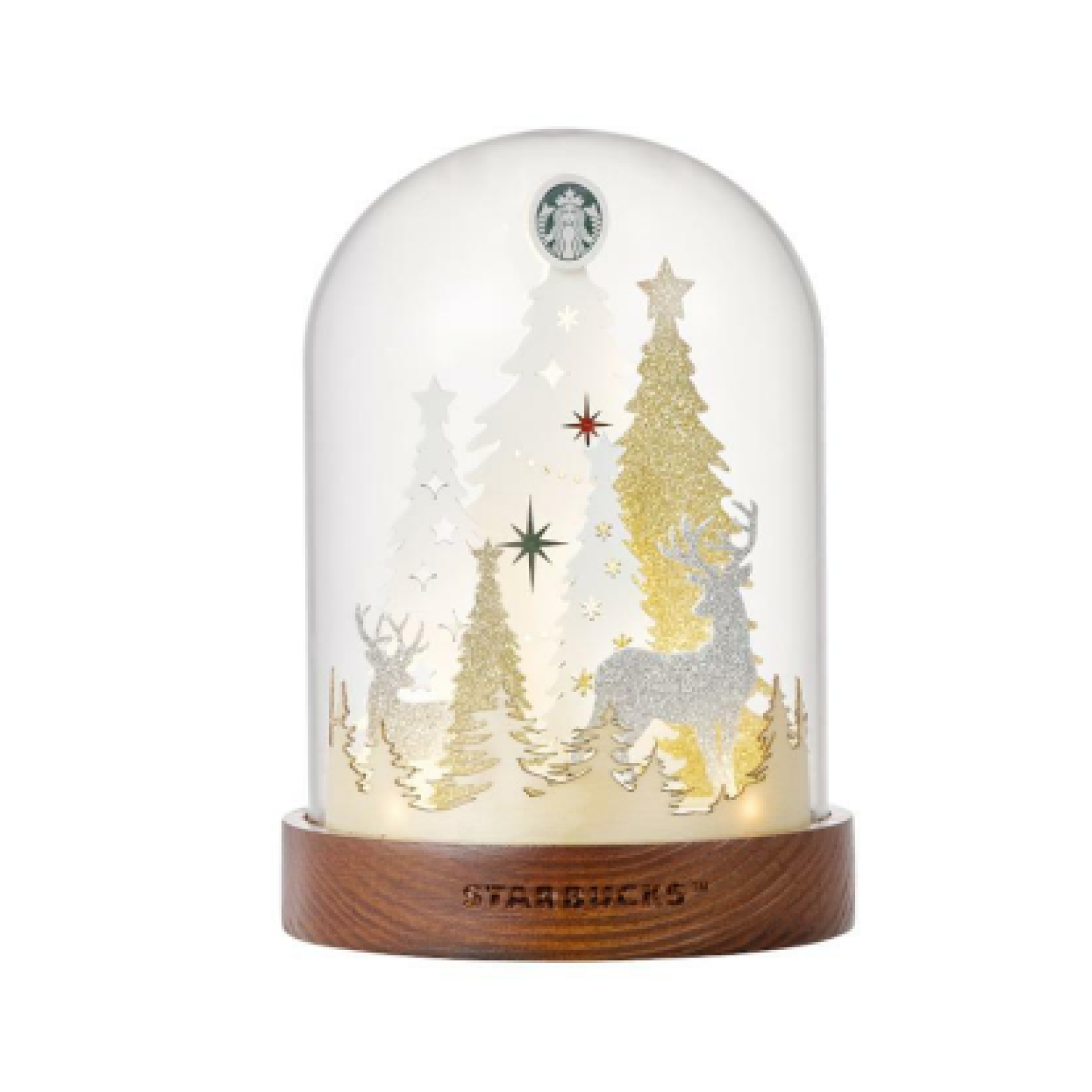 STARBUCKS KOREA 2023 * Xmas wood tree light