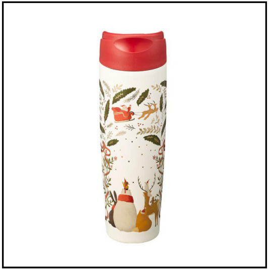 STARBUCKS KOREA 2023 * Christmas SS Holiday Santa Friends tumbler 444ml