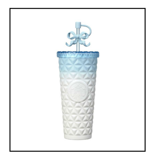Starbucks Korea 2024 * SS classy ribbon dion coldcup 591ml