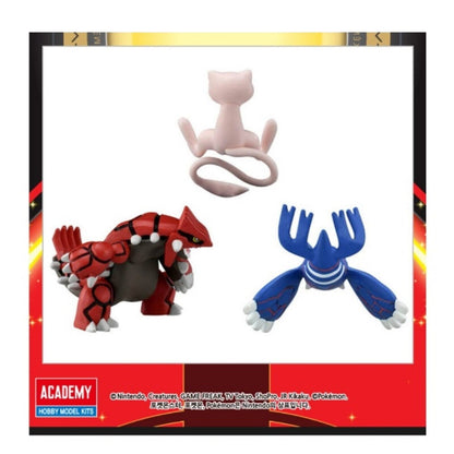 Pokemon Moncolle Groudon Kyogre Mew Set Action Figure Toy Collection Takaratomy
