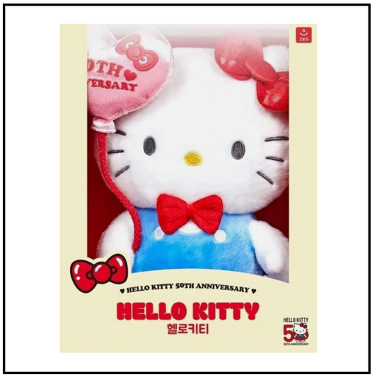 Sanrio Characters Hello Kitty 50th Anniversary Plush Doll Hello Kitty Mideum