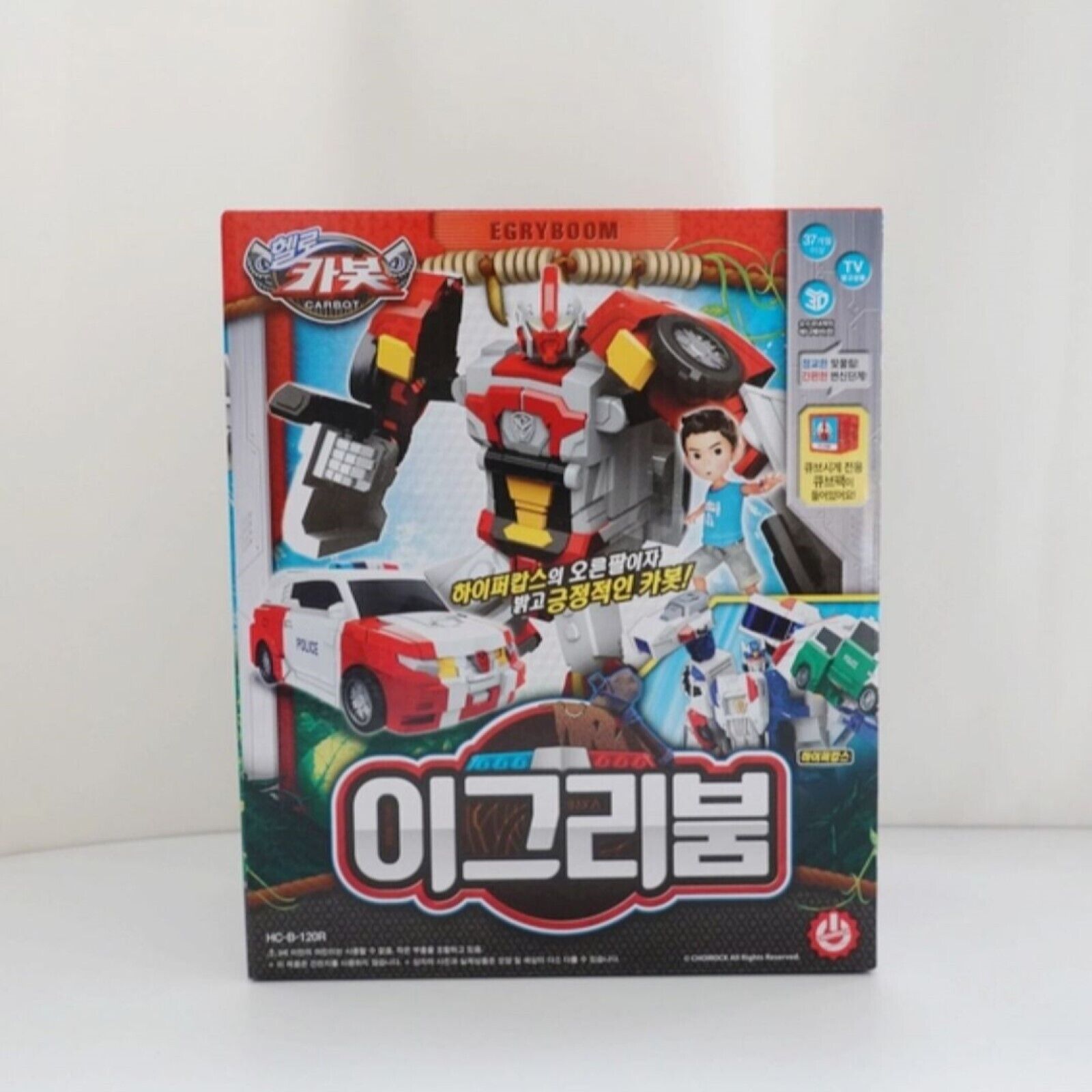 Hello Carbot EGRYBOOM * Transformer Robot Police Car Action Figure Korean Toy
