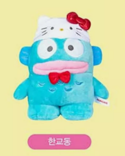 Sanrio Characters Hello Kitty 50th Anniversary Plush Doll Hangyodon Mideum