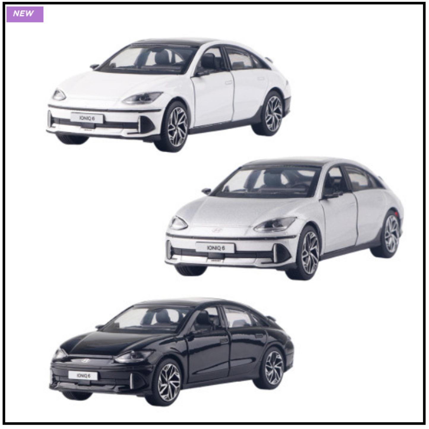 Hyundai * IONIQ 6 * 1:38 Miniature Diecast model Display Car Toy