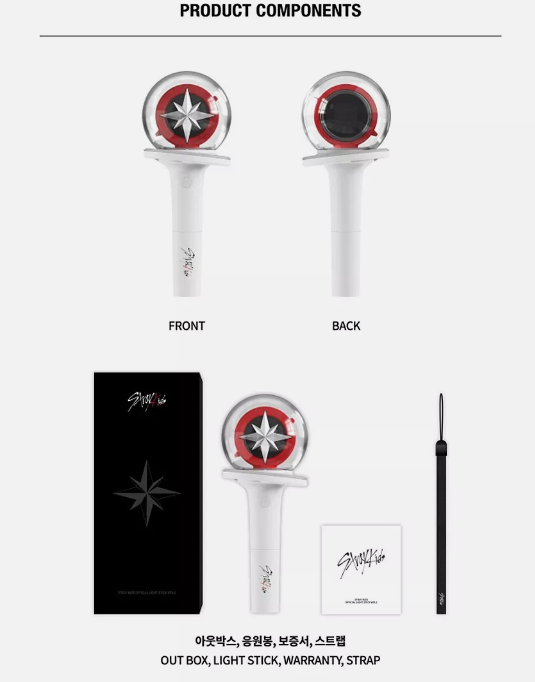 STRAY KIDS OFFICIAL LIGHT STICK VER.2 FANLIGHT MD GOODS New 100% Authentic