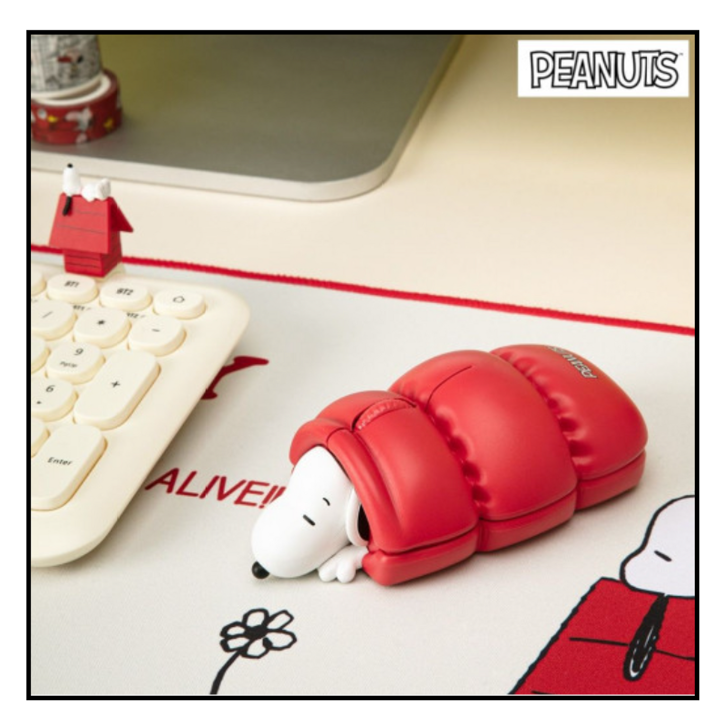 PEANUTS Snoopy Figure Bluetooth Wireless Mouse DPI 12000 / Korea