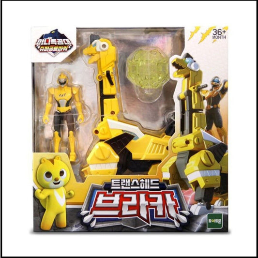 Miniforce Super Dino Power TRANS HEAD BRACA Transformer Dinosaur Robot Figure 