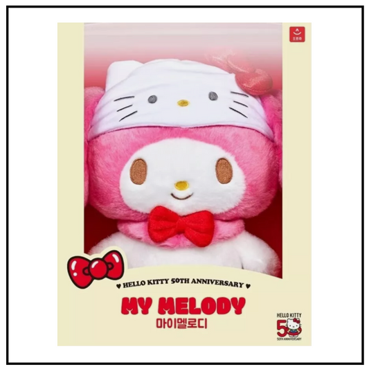Sanrio Characters Hello Kitty 50th Anniversary Plush Doll My Melody Mideum