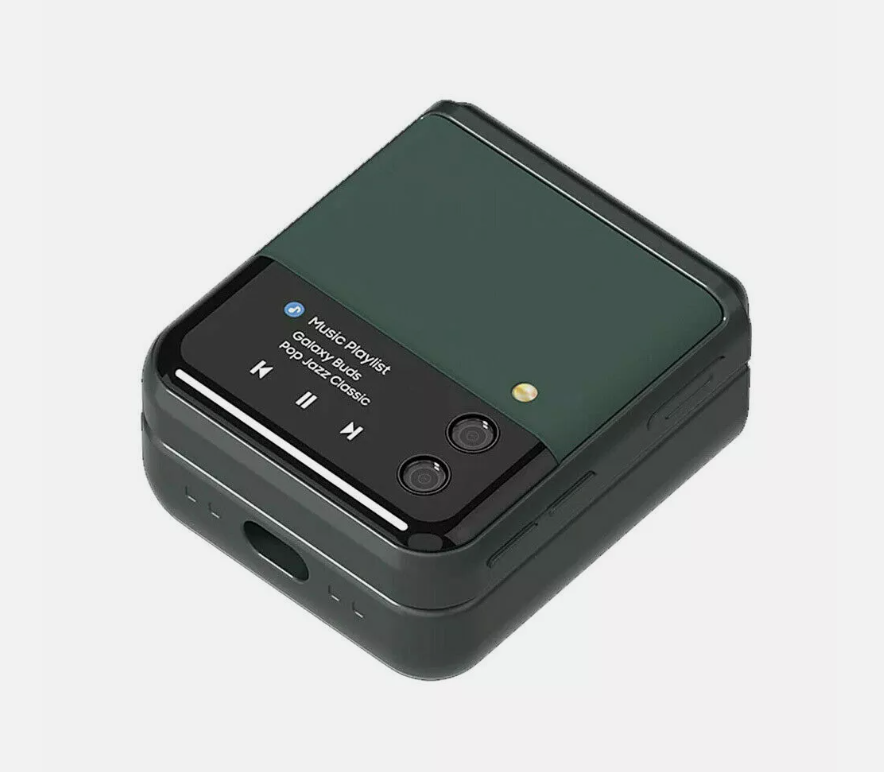 Samsung Galaxy Buds 2/Pro/Live Z Flip 3 Cover Case - Black Cream Lavender Green