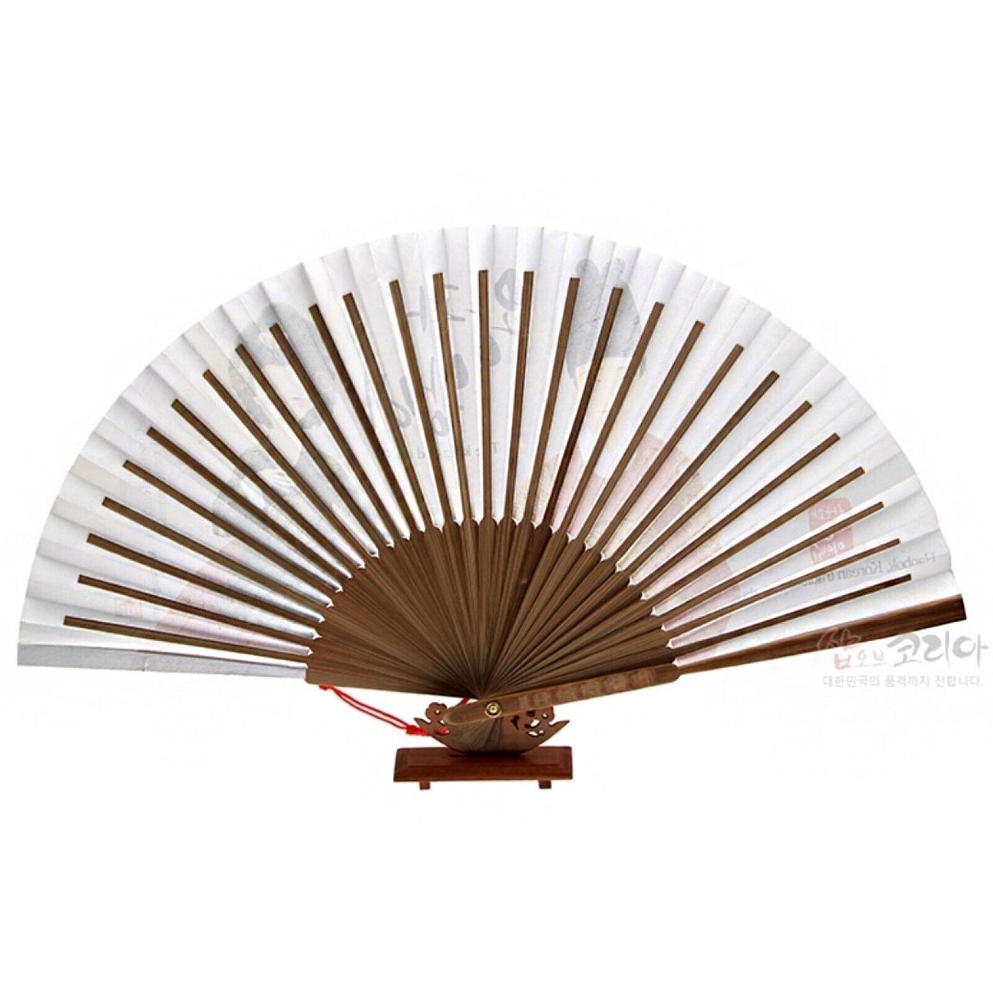 [ *Korean Traditional Crafts] Folding Hand Fan Korean paper King & Queen Design