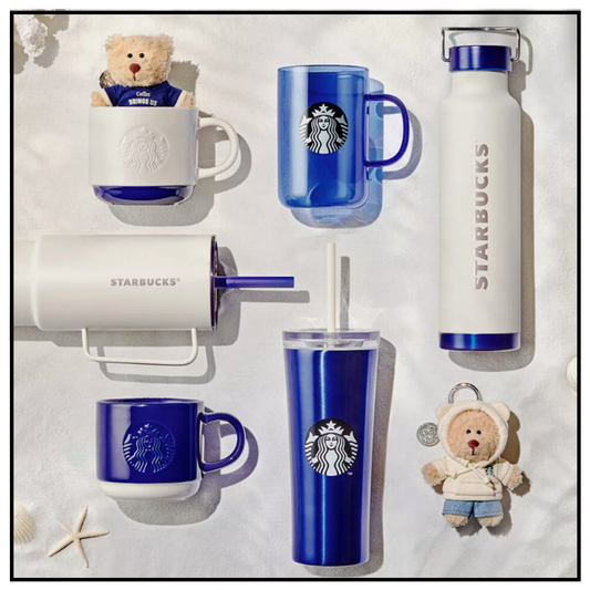 Starbucks Korea 2024 * Cool Summer Promotion MD Tumbler Mug Keychain Limited