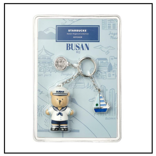 Starbucks Korea 2024 * Annyeong Busan Bearista Keychain