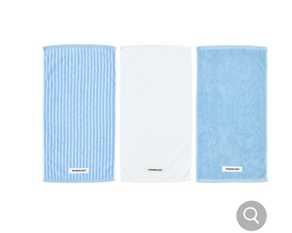 Starbucks korea 2024 Josun hotel hand towel set(3P)