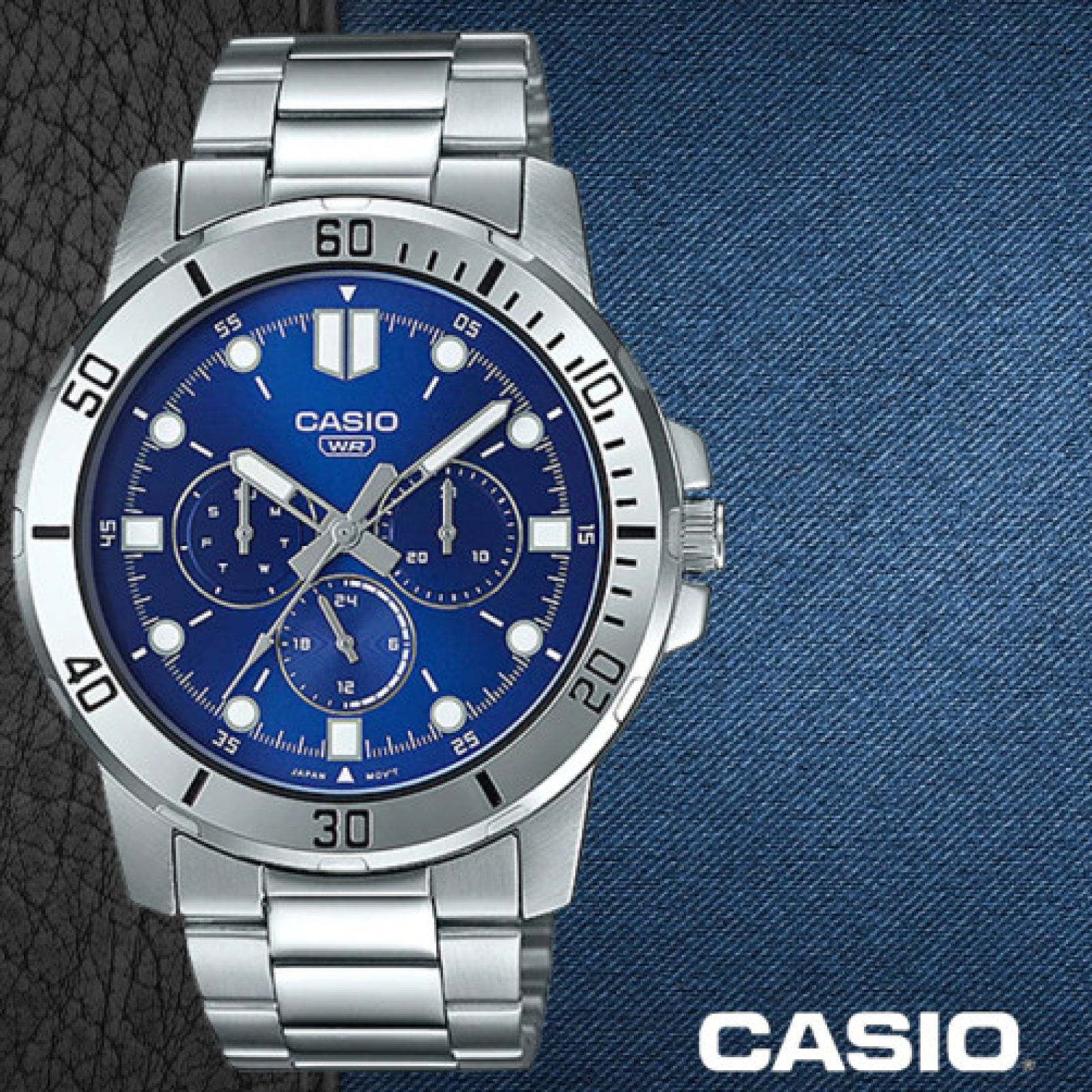 [ CASIO *] Men's Wrist Watch  ( MTP-VD300D-2E )
