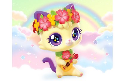 WishCat Figure ALOHAMEOW Korean Animation Wish Cat Toy 2024 New