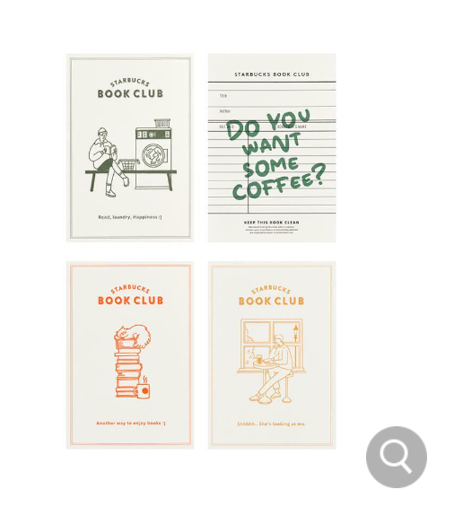 Starbucks Korea 2024 Autumn PenguinBooks Postcard Book