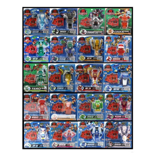 Turning Mecard * Transformer Robot Action Figure Battle 19 Types Korean Toy
