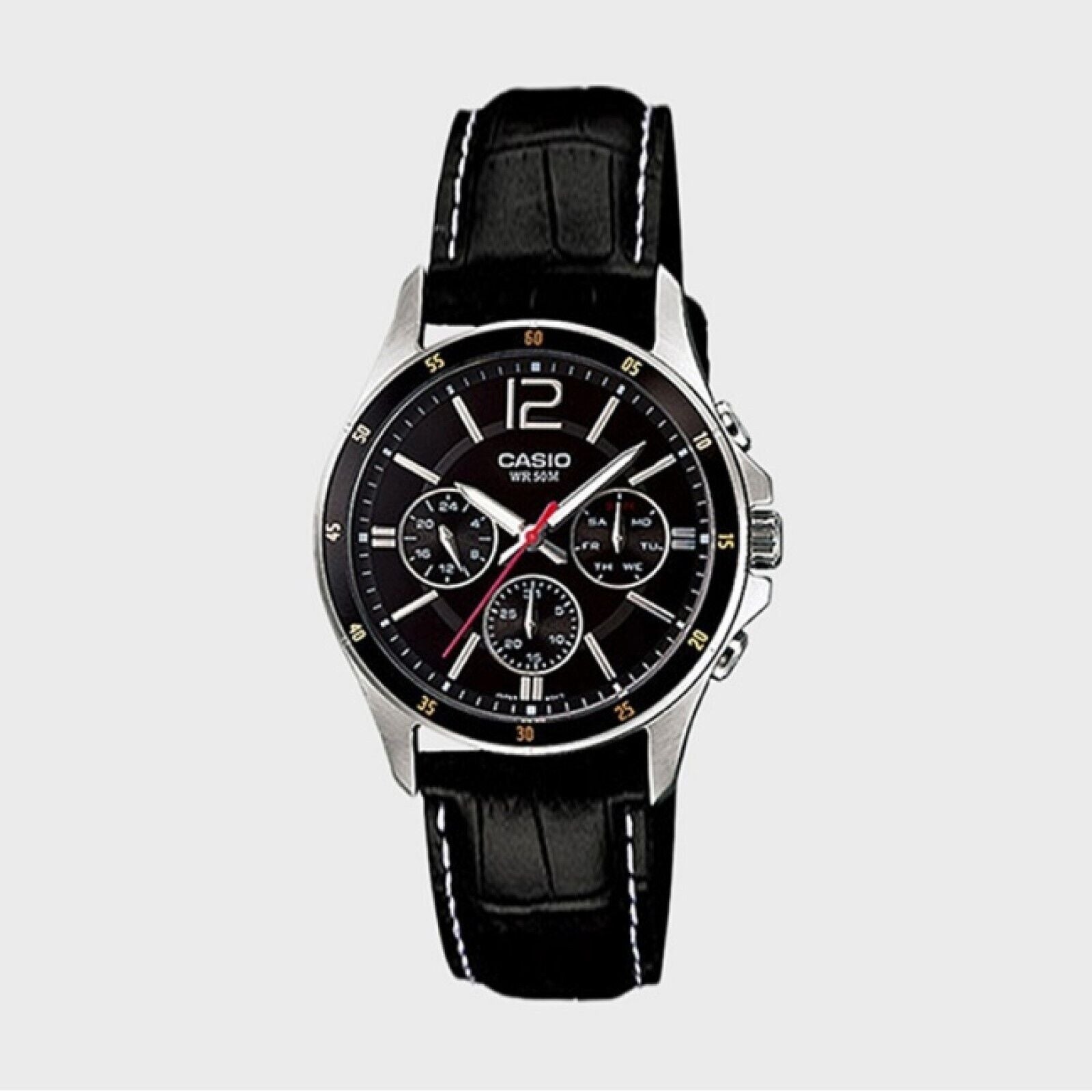 [ CASIO *] Analog Men's Watch Leather Band ( MTP-1374L-1A )