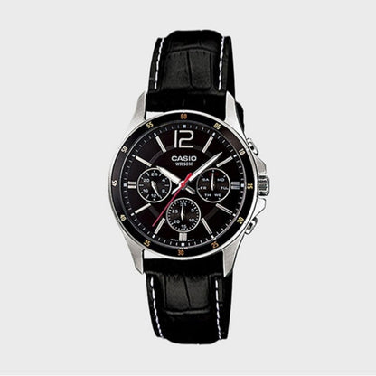 [ CASIO *] Analog Men's Watch Leather Band ( MTP-1374L-1A )
