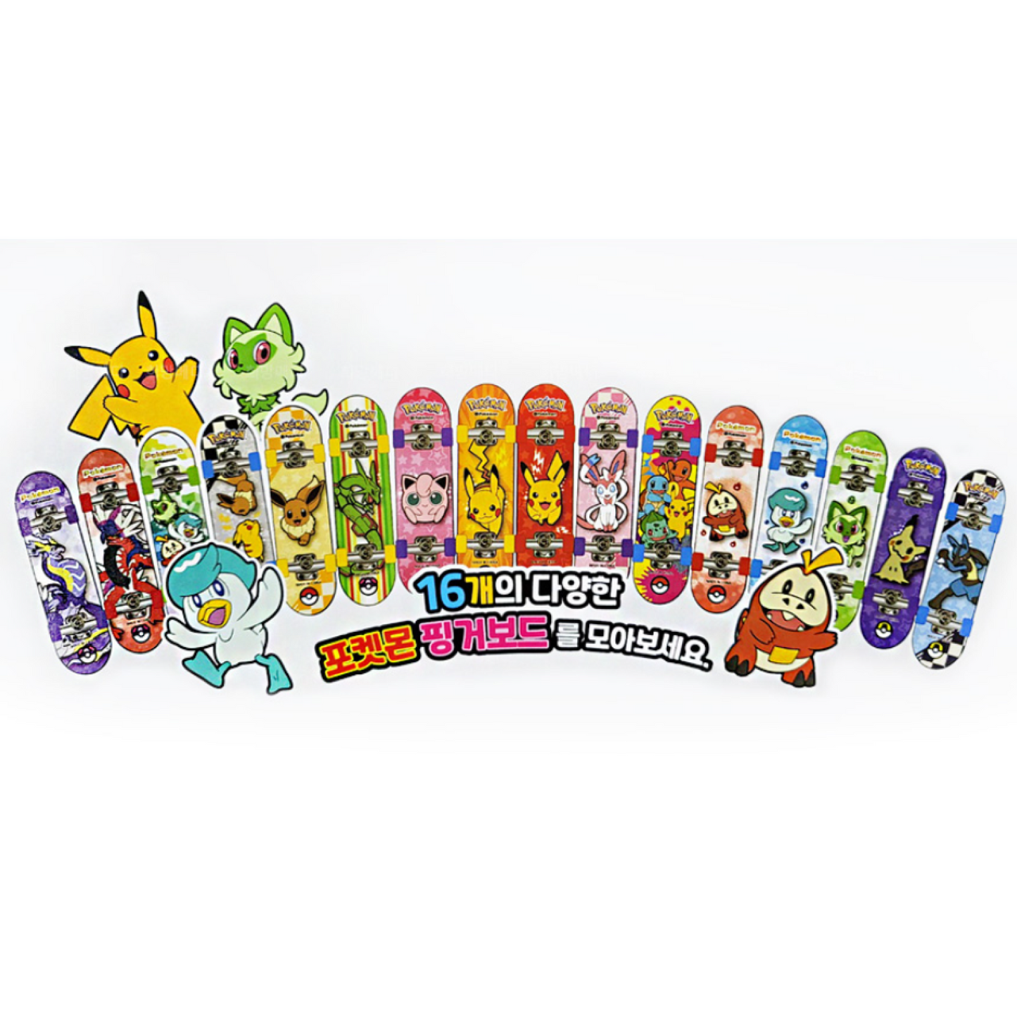 [ 24 Packs ] Pokemon Fingerboard Sweet Kids Candy - Include random fingerboard