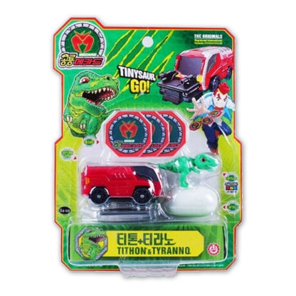 [ 2022 Renewal] Dino Mecard Tinysaur Collection Dino Transformer Toy Capture car
