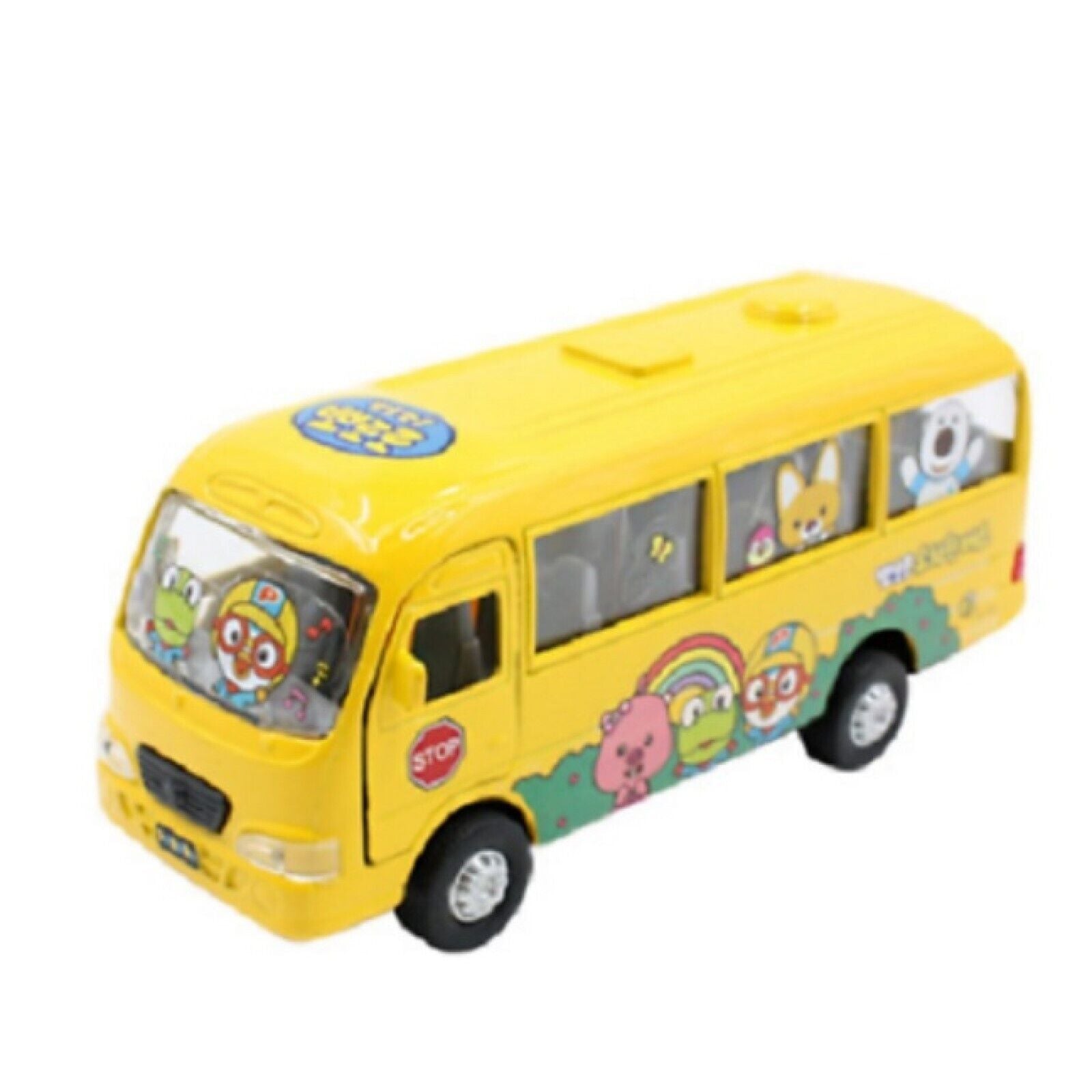 Pororo and Friends Kindergarten Bus Die Cast Toy + Pororo figure Set Kids Toys
