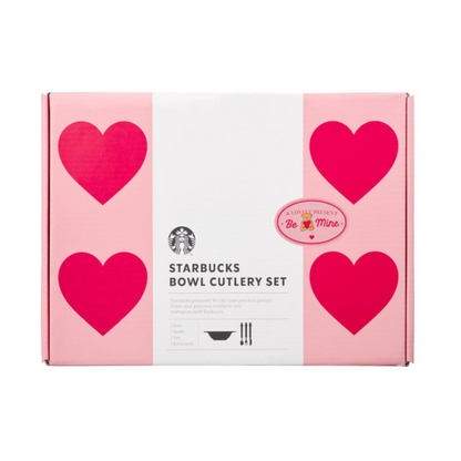 Starbucks Korea 2024 * Popping Love Bowl & Cutlery Set Valentine's Day Promotion
