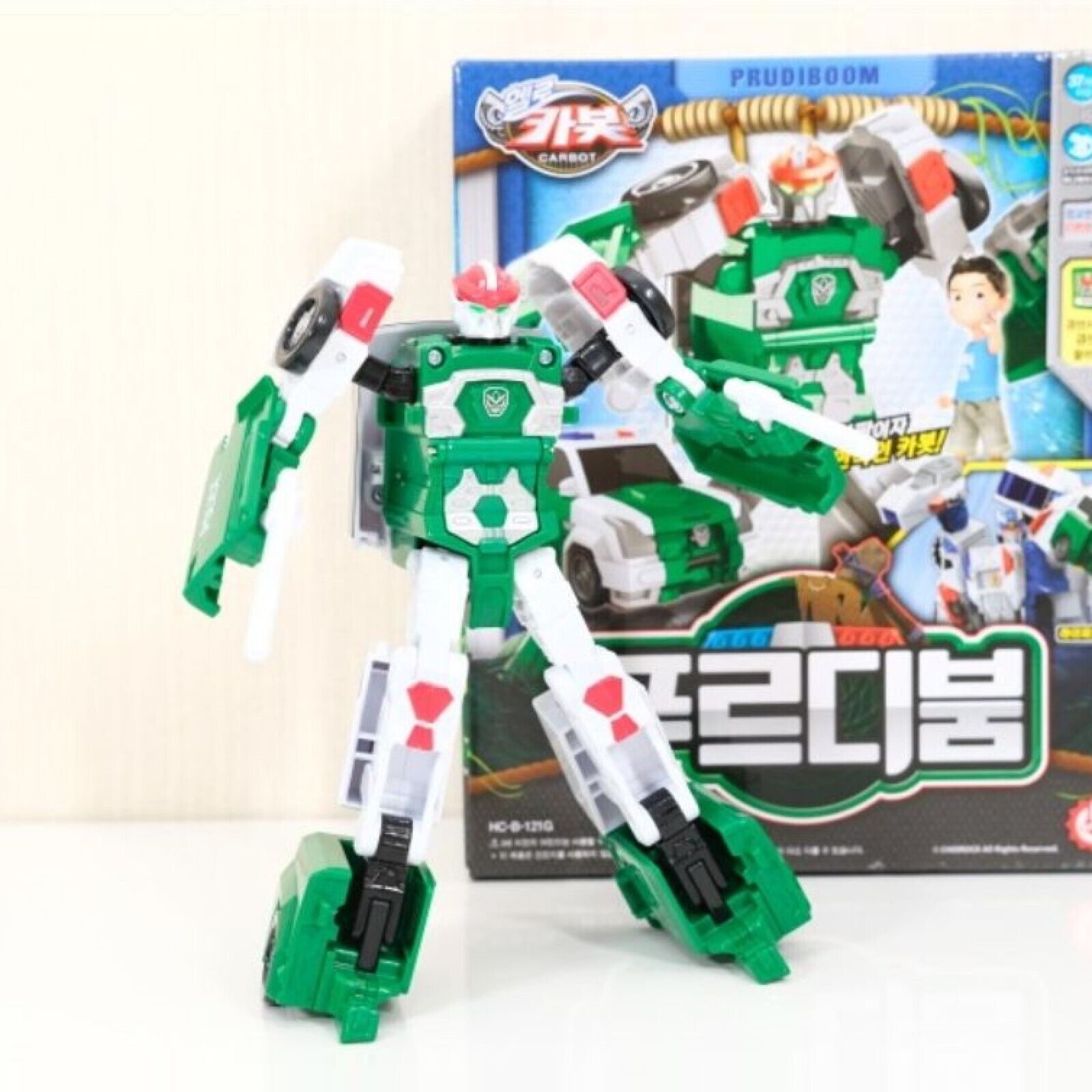 Hello Carbot PRUDIBOOM * Transformer Robot Police Car Action Figure Korean Toy
