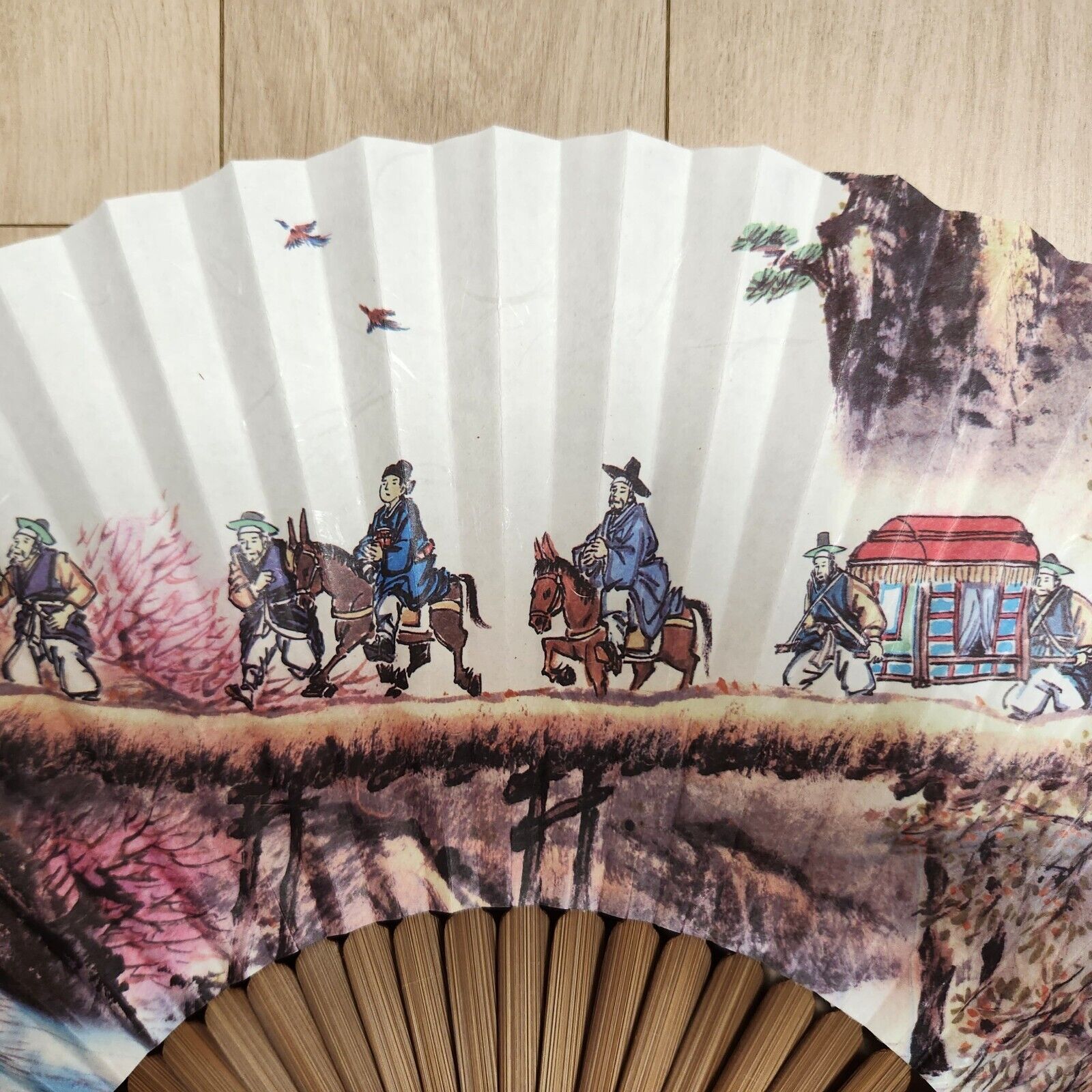 [ *Korean Traditional Crafts] Folding Hand Fan Korean Traditional Wedding Design