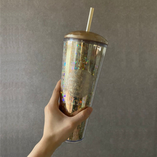 Starbucks 2022 Korea Limited * Gold Calidoscope Cold Cup Coldcup 710ml